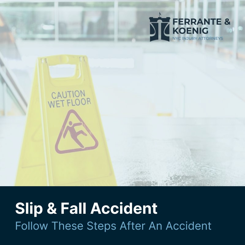 steps to take after a slip and fall accident new york
