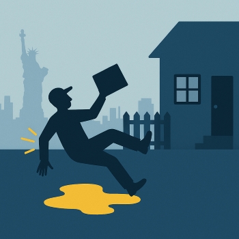 premises liability delivery worker injury New York